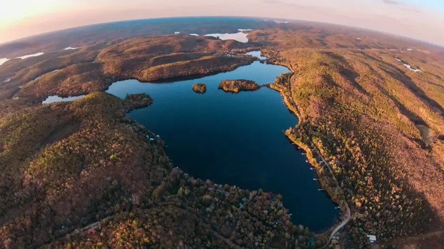 Aerial drone shot