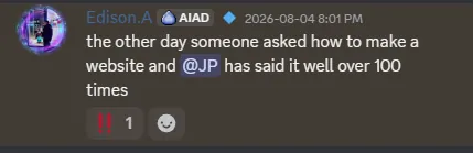 JP has said it well over 100 times