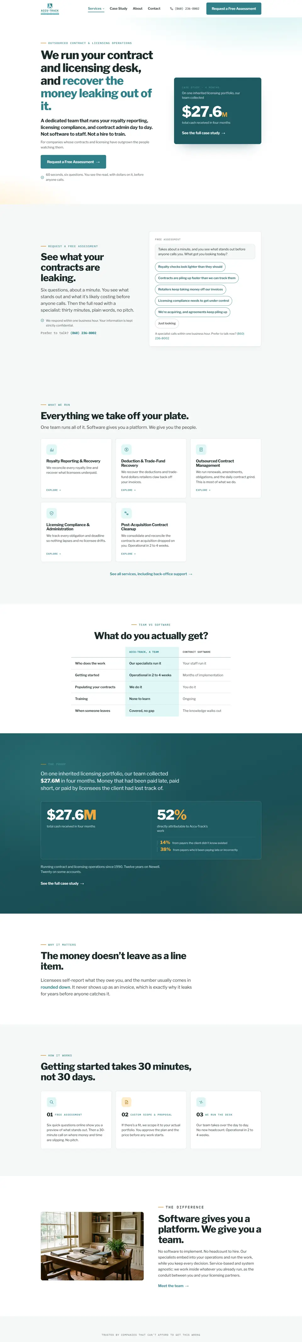 Accu-Track website