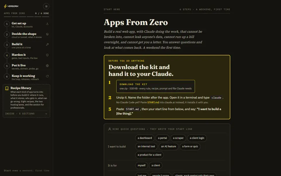 Apps From Zero guide