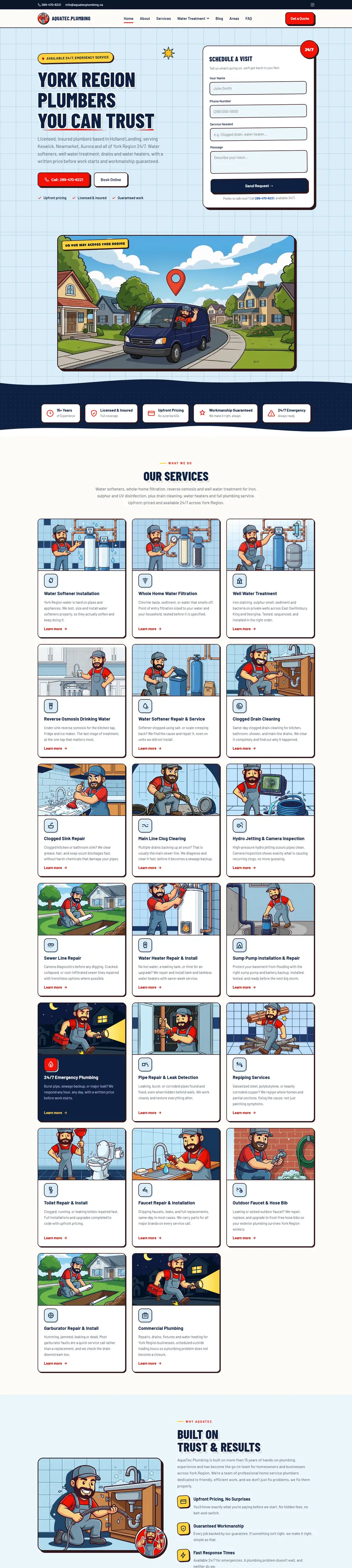 AquaTec Plumbing website